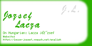 jozsef lacza business card
